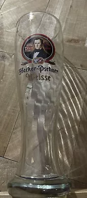 Hacker-Pschorr Weisse 9.75  Beer Glass Germany Pilsner Swirled .5L Glass EUC • $4.95