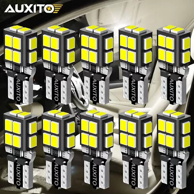 10pcs LED T10 194 168 W5W Canbus White Dome License Side Marker Light Bulb 6000K • $13.99