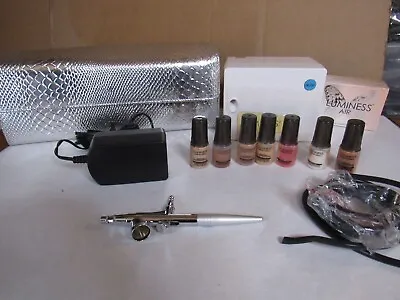 Luminess Airbrush Kit BC-100 With Makeup  Silver Storage Case  U24K • $50
