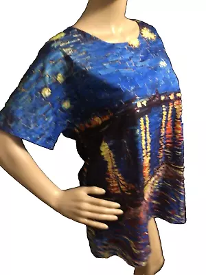 Vincent Van Gogh Starry Night Art Artist Inspired Lightweight Top Large • $8