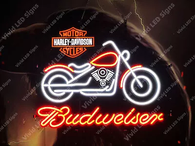 Motorcycles Motor Garage Beer Vivid LED Neon Sign Light Lamp With Dimmer • $249.99