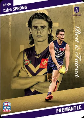 2024 Teamcoach Best & Fairest Gold Fremantle Caleb Serong Bf 06 Unused Afl • $3.90