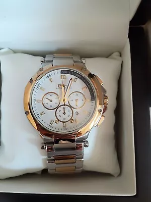 $98.98 • Buy Men's Gold And Silver Daniel Steiger Chronograph Watch