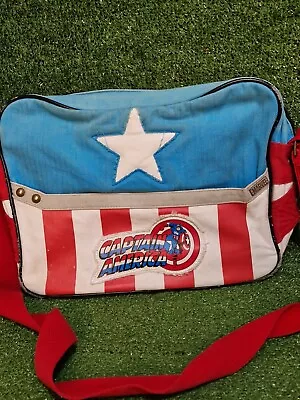 Vintage Marvel Captain America Canvas Messenger Bag  • £15.99