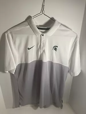 Nike Dri-fit Michigan State Polo Shirt. Large • $10