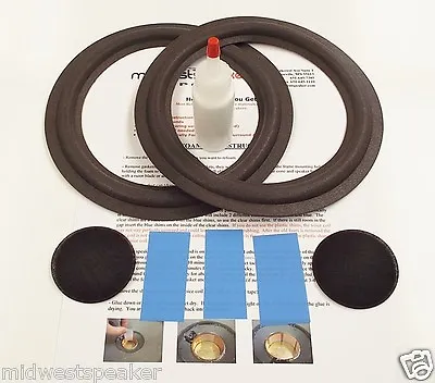 Advent 6.5  Woofer Refoam Kit For Baby II III Speaker W/ Shims & Dust Caps! • $26.95