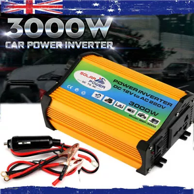 3000W 12V-240V Car Camping DC To AC Converter Power Inverter Modified Sine Wave • $39.95