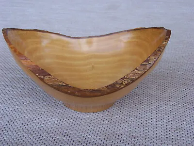 Unique Hawaiian Jacaranda Wood Natural Edge Bowl Hand Crafted In Hawaii • $149