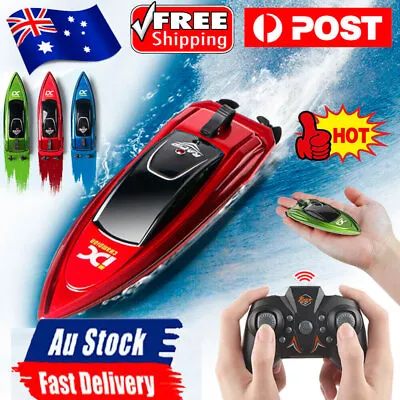 2.4GHz RC Speed Boat Remote Control High Speed Boat Waterproof Mini RC Boat Gift • $19.69