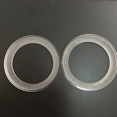 2Pcs 3.5  Acrylic Transparent Speaker Ring Speaker Mounting Spacer Ring W/ Bezel • $13.99