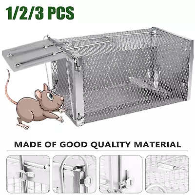 Humane Rat Live Trap Chipmunk Rodent Trap That Work Indoor Outdoor Small Animal • $12.34