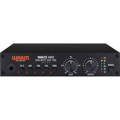 Warm Audio WA12 MKII Dual-Transformer Microphone Preamplifier (Black) • $399