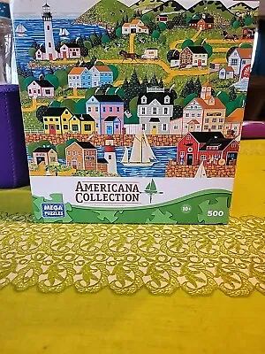 Rockport Mass 500 Piece Puzzle Americana Collection Marie Fox  19 X13  Jigsaw • $9