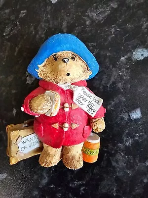 RARE Paddington Bear Ceramic Station Figure With Blue Hat And Red Coat • £9.99