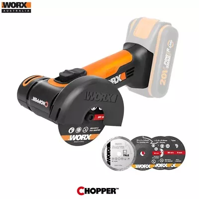 WORX 20V CHOPPER Mini Angle Grinder (Battery & Charger Sold Separate) - WX801.9 • $149