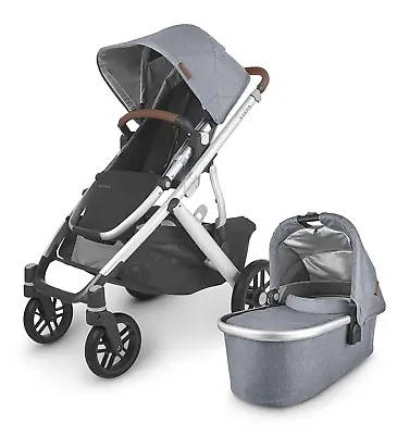 Vista V2 Stroller - Gregory (Blue Melange/Silver/Saddle Leather) • $1431.99