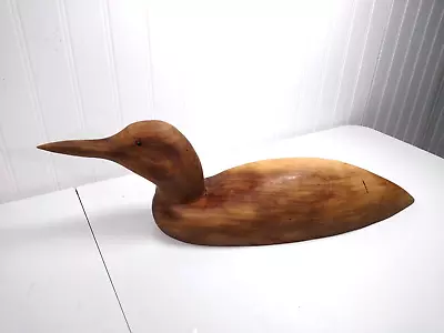 Vintage Carved Wood Loon. • $5