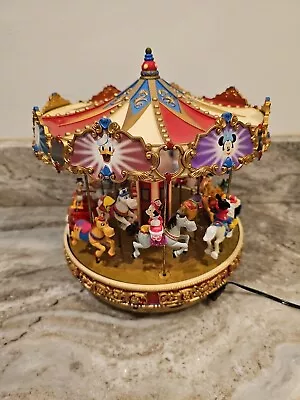 Vintage Mr Christmas 1997 A MICKEY HOLIDAY CAROUSEL MERRY GO ROUND 30 Songs READ • $74.95