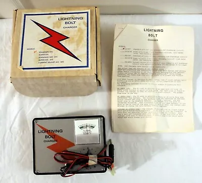 Vintage Lightning Bolt RC Car Battery Charger In Original Box Nice! LOOK! • $39.95