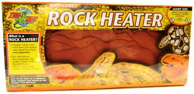 Zoo Med Repticare Rock Heater For Reptiles (Reptile Heat Rocks) Giant - 1 Count • $48.83