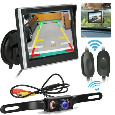 $36.95 • Buy 5  Backup Camera Monitor Parking System Kit Car Rear View Reverse Night Vision