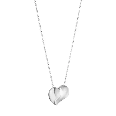 $165 • Buy Georg Jensen. Sterling Silver Heart Pendant #656 - Hearts Of Georg Jensen