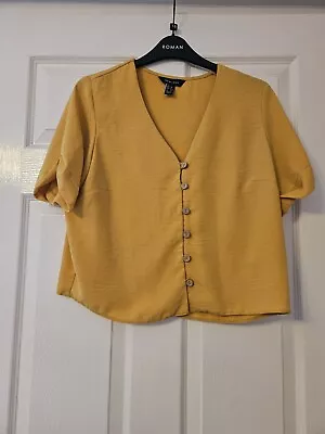 Ladies Mustard Top By New Look Size 12 • £1.95