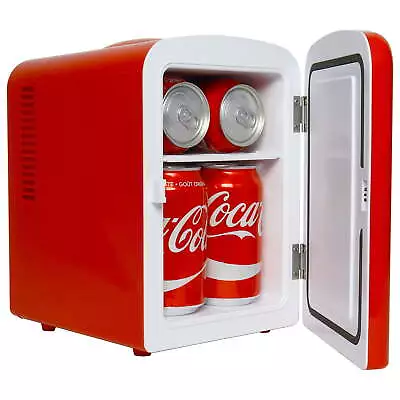 Coca-Cola Classic 4L Mini Fridge W/ 12V DC And 110V AC Cords • $33.25