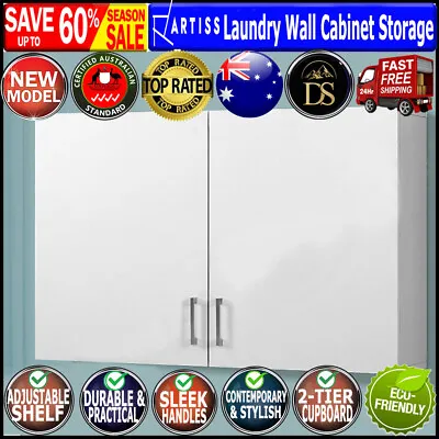 Bathroom Kitchen Laundry Wall Cabinet Storage Unit Medicine Cupboard White New • $106.26