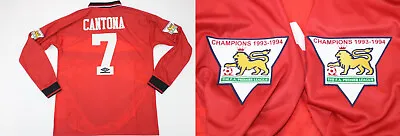 Manchester United 1994 1995 Jersey Shirt Home Cantona Premier League (SLIM-FIT) • $85