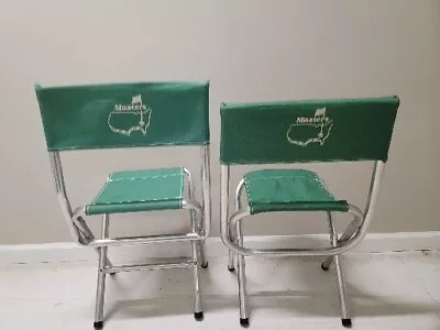 Vintage Masters Golf Tournament Folding Camp Style Chairs 2 Styles Both Included • $214.88