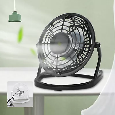 Mini USB Desk Fan Small Quiet Personal Cooler USB Powered Portable Table Fan UK • £7.19