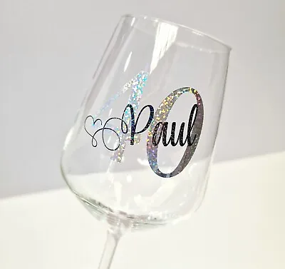 £10.99 • Buy Personalised Birthday Wine Glass 18th 21st 30th 40th 50th 60th Gift Idea Her/Him
