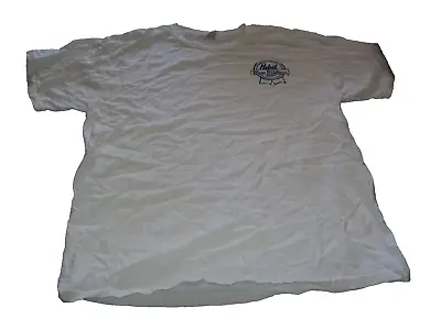 Pabst Blue Ribbon Beer PBR White T-Shirt Size L • $9.09