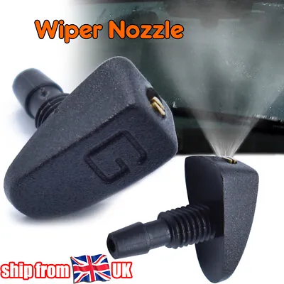 £5.99 • Buy 2Pcs Car Front Windscreen Wiper Nozzle Washer Sprayer Jet Sprinkler Universal UK