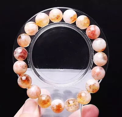 10mm  Natural Yellow Citrine Quartz Crystal Beads Bracelet AAA • $3.25