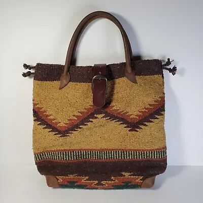 $199.99 • Buy Rare Mcfadin Aztec Boho Handbag Western Saddle Blanket Aztec Bag Navajo Blanket