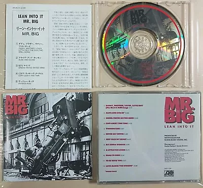 MR.BIG - Lean Into It - 1991 Japan CD (no Obi)+ B/t ** RACER X  IMPELLITTERI • $7.21