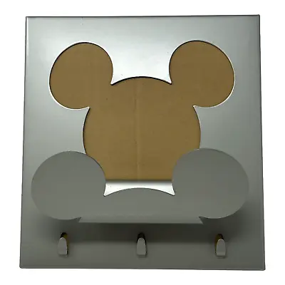 Vintage Disney Silver Mickey Mouse Ears Wall Mount Mail Organizer Key Holder  • $19.98