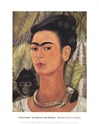 FRIDA KAHLO Self-Portrait With Monkey 2003 • $45