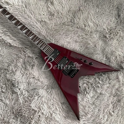 $335 • Buy V Shape Electric Guitar,Flamed Maple Top,Active Pickup,FR Bridge,Black Hardware.
