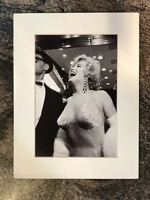 Marilyn Monroe Laughing Black And White Photo Matted 9.5 X 12.5 Frame • $9.95