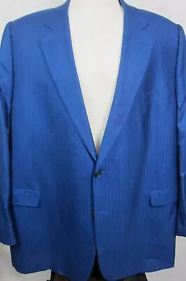 STUNNING Jack Victor Loro Piana Cashmere Cloud Royal Blue Sport Coat 54XL • $79.99