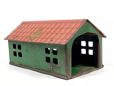 Vintage MARX WYANDOTTE CAR GARAGE TIN TOY BUILDING 5 1/8  SEE PICS • $33.90