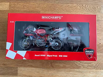 Minichamps Ducati 999RS Miguel Praia WSB 2004 1:12 Scale • £94.99