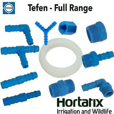 Tefen Nylon Pipe Fittings Plastic Barbed Pipe Joiner Connectors 14 Bar Pressure • £3.15