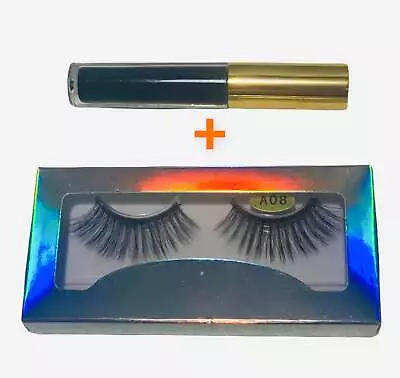 $12.99 • Buy 3D Magnetic Lashes + Magnetic Eyeliner , Fake Magnetic Eyelashes , Magnet Lashes