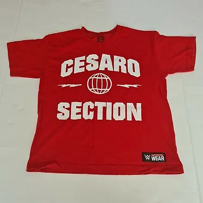 £10.40 • Buy Wwe Cesaro Section Youth Medium Wwe Tshirt Red 2016