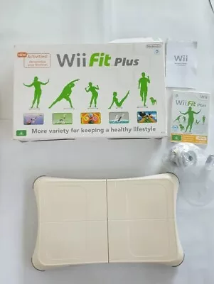 Wii Fit Plus Board + Game Nintendo Bundle Original Packaging Pal Manual Boxed • $85