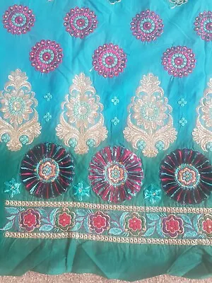 Ladies Pakistani Indian Unstitched Cotton Fabric Suit  • £4.99